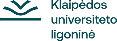 Logo of Klaipėda University, featuring the university's name prominently displayed. The design emphasizes the institution's identity and branding.