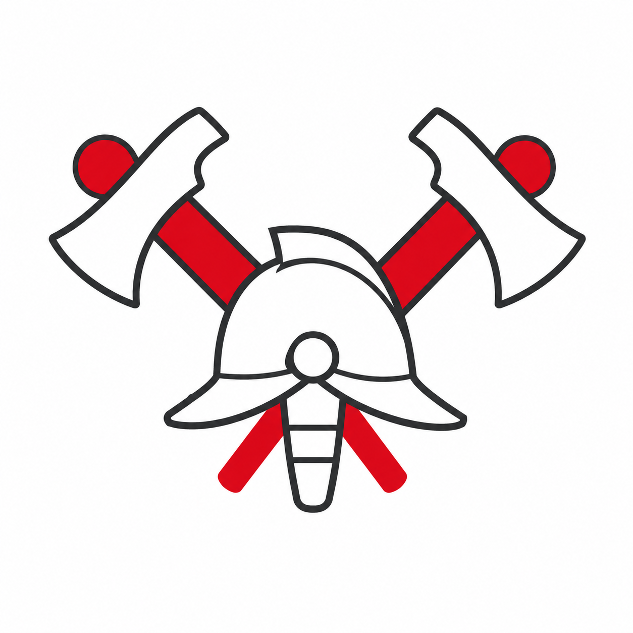 Icon depicting a helmet and two crossed axes in a bold, graphic style, suitable for themes related to warriors, historical battles, or medieval events. Icon depicting a helmet and two crossed axes in a bold, graphic style, suitable for themes related to warriors, historical battles, or medieval events.